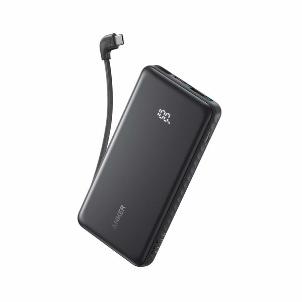 Anker Power Bank 20K Built in USB-C Cable Black
