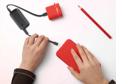 Blu Element PowerFlex 5K mAh 20W PD Power Bank with Built-In USB-C Cable Black