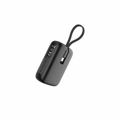 Blu Element PowerFlex 10K mAh 20W PD Power Bank with Built-In USB-C Cable Black