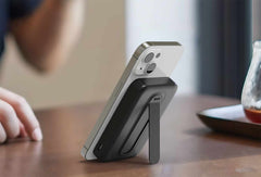 Blu Element Qi2 Wireless Power Bank with Kickstand 5K White