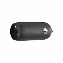 Belkin Boost Charge Car Charger 30W PD/PPS USB-C with USB-C to Lightning Cable Black