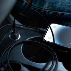 Belkin Boost Charge Car Charger 30W PD/PPS USB-C with USB-C to Lightning Cable Black