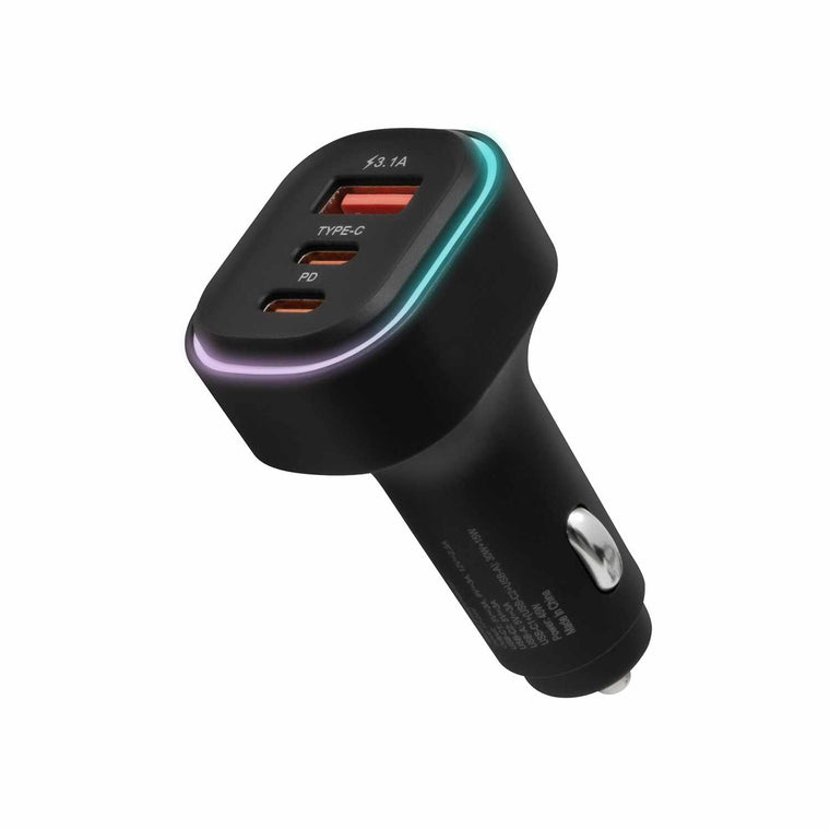 ETHCC45LED Lucid Charge LED 45W Power Delivery Car Charger Black