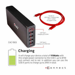 CSV1564W100 USB 3.2 Gen1 Type-C Triple Display PD Charging Dock Black