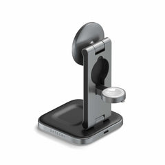 Satechi 3-In-1 Foldable Qi2 Wireless Charging Stand Space Grey