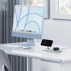 Anker MagGo Qi2 3-in-1 Wireless Charging Station 15W White
