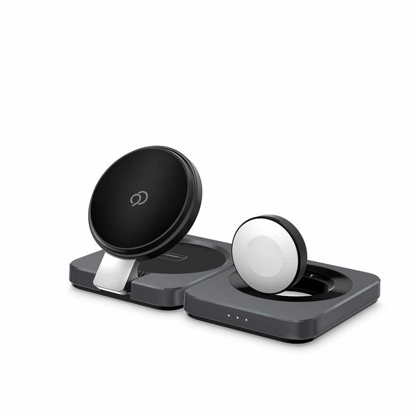 Nimbus9 Qi2 3-in-1 Wireless Charging Stand Brushed Grey