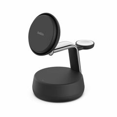 Belkin UltraCharge Pro Qi2 3-in-1 Charging Dock 25W Charcoal