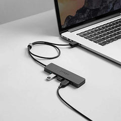 Anker Ultra Slim 4-Port USB 3.0 Data Hub Black