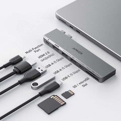 Anker PowerExpand Direct 7-in-2 USB-C Hub Gray for MacBook