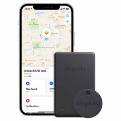 Chipolo Spot BUNDLE (Works with the Apple Find My Network) (Card Spot and One Spot) Black