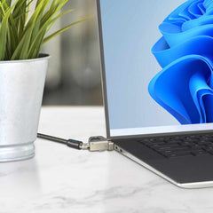 Kensington Slim N17 2.0 Combination Laptop Lock for Wedge Shaped Slots Silver/Black