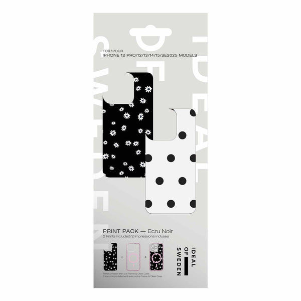 IDPP03559 Print Pack iPhone 16e/15/14/13/12/12 Pro Ecru Noir