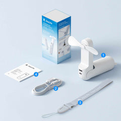 Jisulife Handheld Fan Life8 White