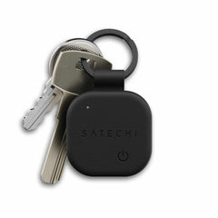 Satechi Vegan-Leather FindAll Keychain Black