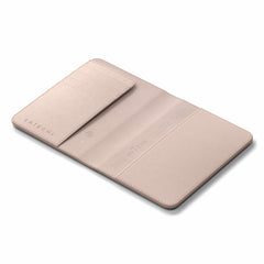 Satechi Vegan-Leather Passport Cover with Find My Desert Rose