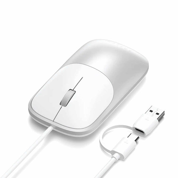 Satechi Slim LX Wired Mouse Silver