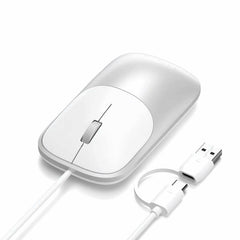 Satechi Slim LX Wired Mouse Silver