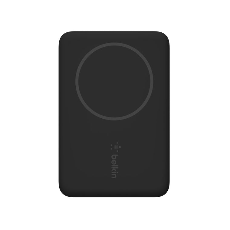 BPD002btBK BoostCharge Magnetic Portable 5W 3000 mAh Wireless Charger Black