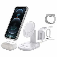 7881155 3-in-1 Wireless Charger 7.5W Multidevice Stand for MagSafe White