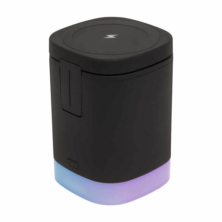 Helix/Retrak Lucid Charge LED 3-in-1 Wireless Charging MagSafe LED Valet Black