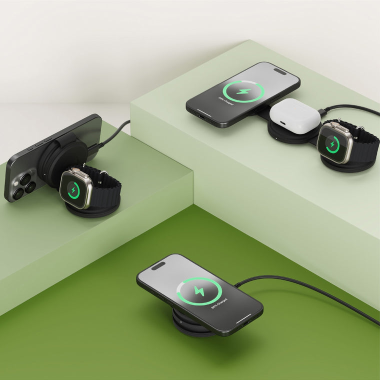 STQTG31K OntheGo 3-in-1 Wireless Charger Black