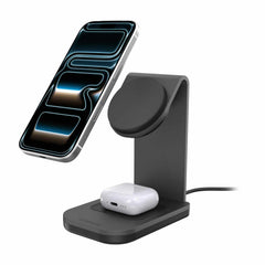 OtterBox Qi2 2-in-1 Wireless Charging Stand 25W Black