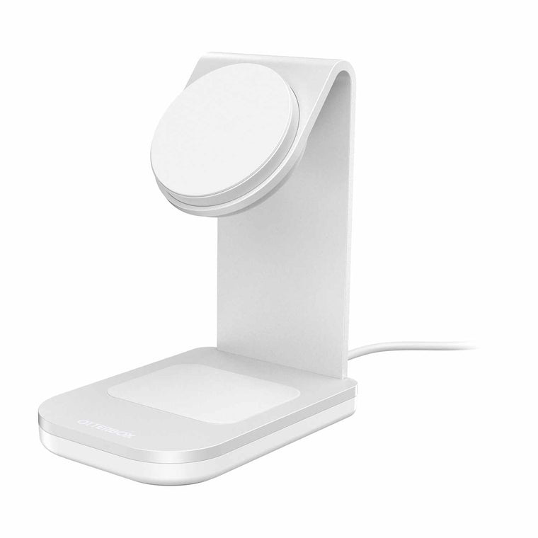OtterBox Qi2 2-in-1 Wireless Charging Stand 25W White