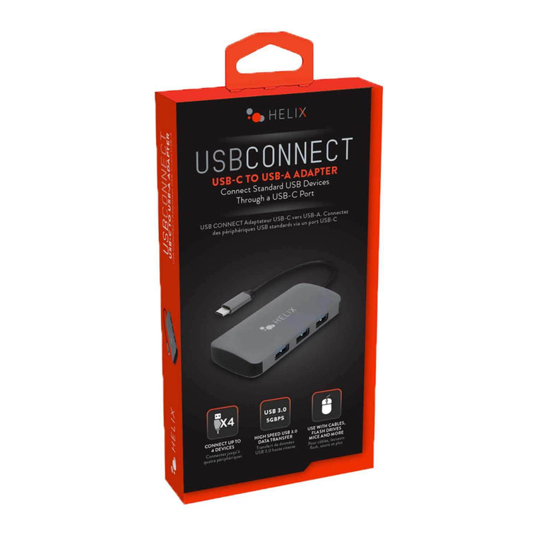 ETHADPCA4 USB-C to 4-Port USB-A Hub Black