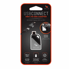 Helix/Retrak USB-C to USB-A Travel Adapter Grey