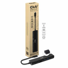 Club3D USB-C 7 in 1 Hub to HDMI 4K60HZ+SDTF Card Slot + 2X USB + USB-C PD + RJ45 Adapter Gray