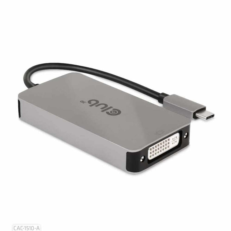 CAC1510A USB-C to DVI I Dual Link Support 4K30HZ Resolutions- HDCP OFF Gray
