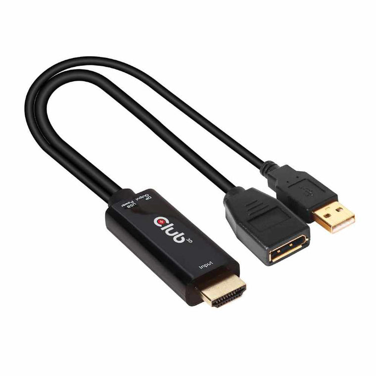 CAC1331 HDMI 2.0 TO DisplayPort 1.2 4K60HZ HDR M/F Active Adapter Black