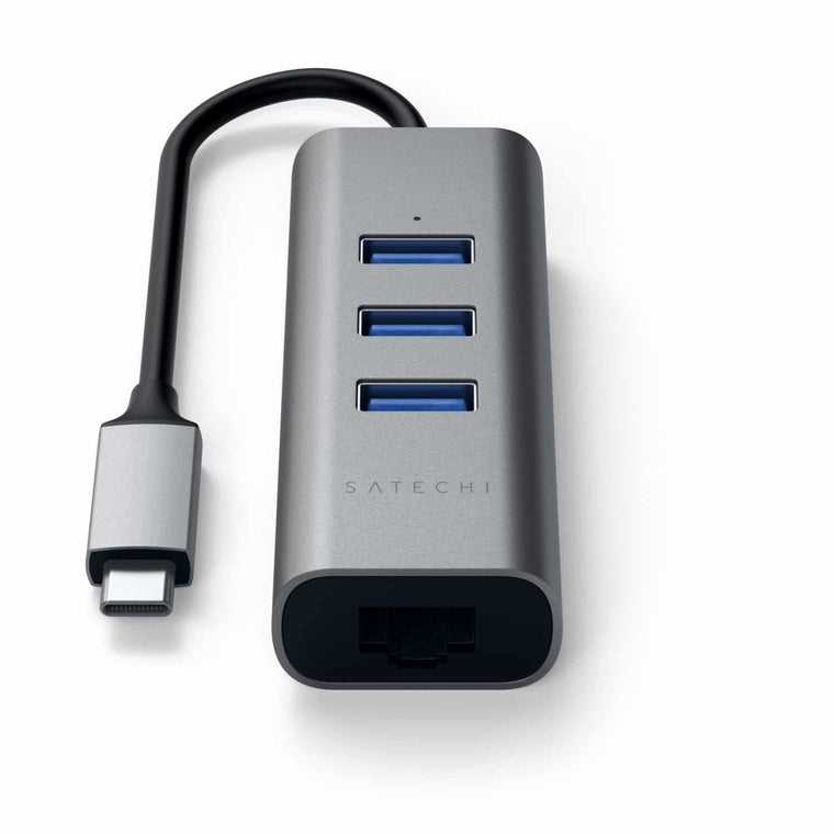 STTC2N1USB31AM USB-C 2-in-1 USB Hub with Ethernet Space Gray