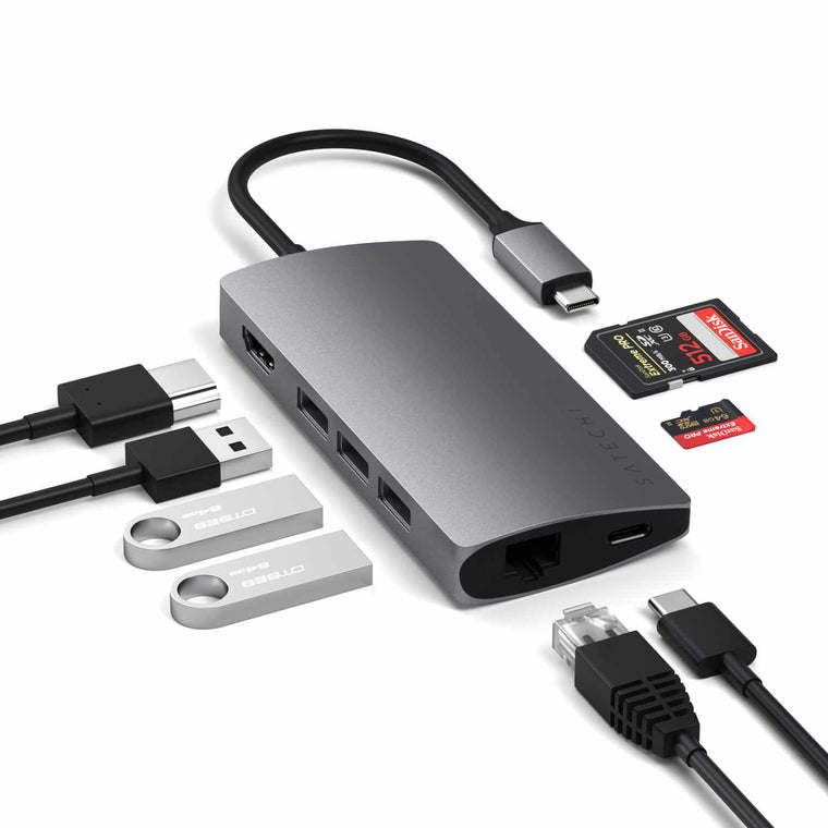 STTCMA2M Type-C Multi-Port Adapter 4K Ethernet v2 Space Gray
