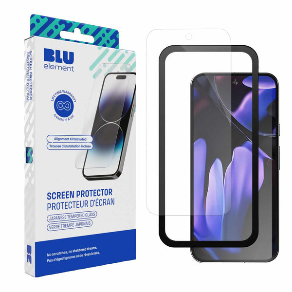 Blu Element Tempered Glass Screen Protector with Installation Kit Made for Google for Google Pixel 10/10 Pro/Pixel 9/9 Pro