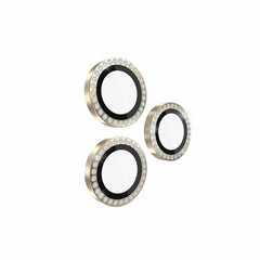 Kate Spade Aluminum Ring Lens Protector Set In Stone Gold for iPhone 15 Pro Max/15 Pro