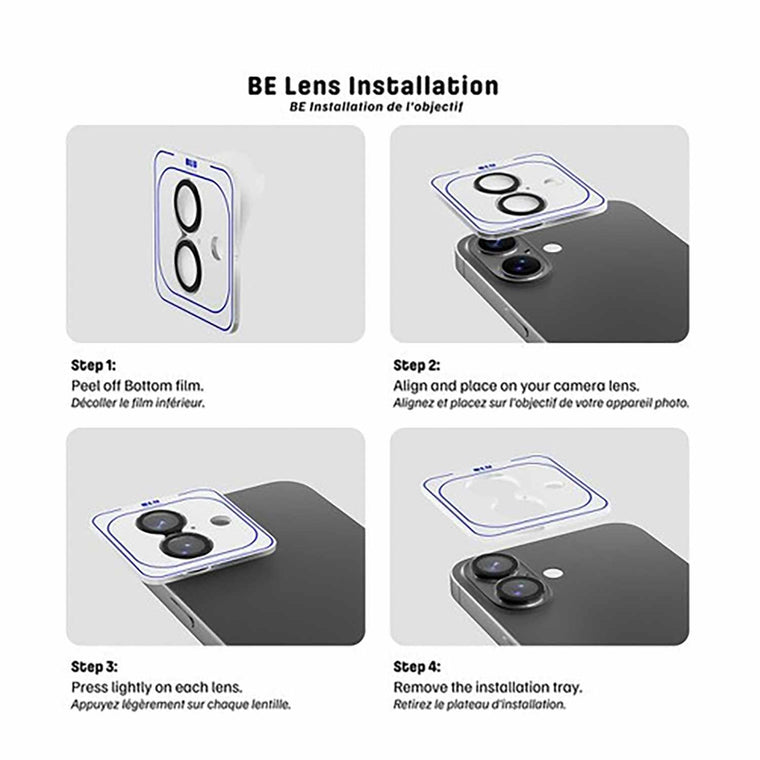 Blu Element Invisible 1 by 1 Lens Protector for iPhone 16 Pro/16 Pro Max