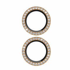 Kate Spade Aluminum Ring Lens Protector Set In Stone Gold for iPhone 16/16 Plus