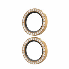 Kate Spade Aluminum Ring Lens Protector Set In Stone Gold for iPhone 16/16 Plus