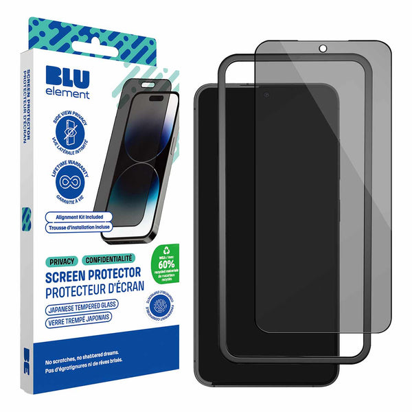Blu Element GreenGlass Privacy Screen Protector with Installation Kit for Samsung Galaxy S25+/Galaxy S24+