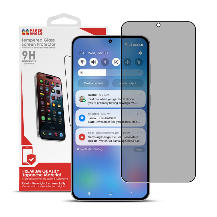 22 cases Privacy Tempered Glass Screen Protector for Samsung Galaxy S25/Galaxy S24