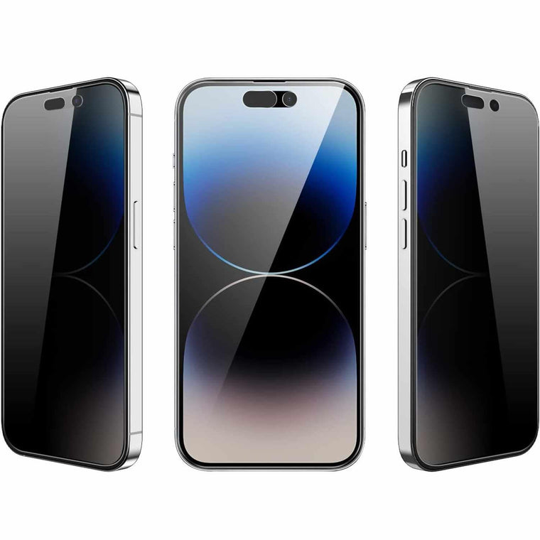 YXDPRIVSPIPH14 Privacy Screen Protector iPhone 16e/15/14/13 Transparent Black