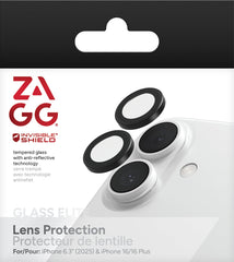 200118678 InvisibleShield Glass Elite Anti-Reflective Lens Protector iPhone 17/16/16 Plus Black