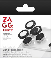 200118680 InvisibleShield Glass Elite Anti-Reflective Lens Protector iPhone 17 Pro/17 Pro Max/iPhone 16 Pro Max/16 Pro/15 Pro Max/15 Pro Black