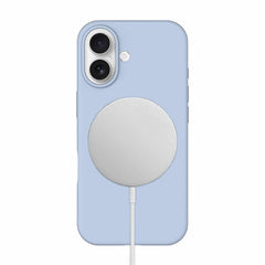 BESMG174 Silicone MagSafe Case iPhone 17 Pastel Blue