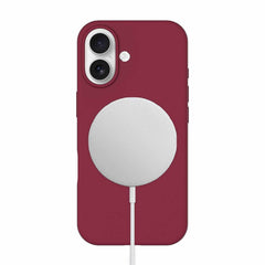 BESMG175 Silicone MagSafe Case iPhone 17 Cranberry