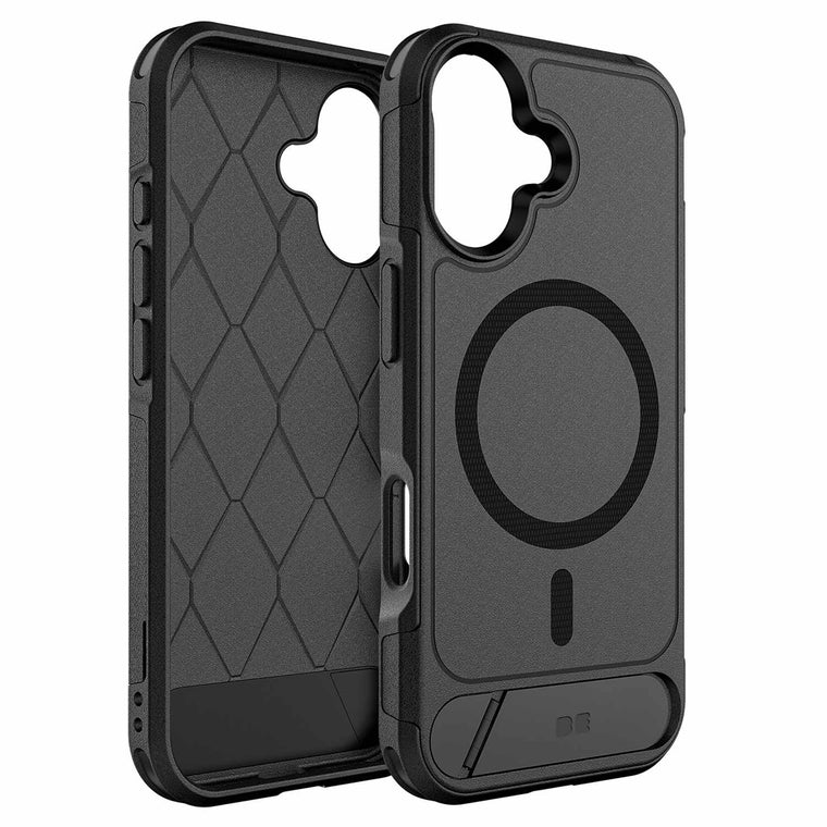 Blu Element Armour Ultra MagSafe w/Kickstand Case Black for iPhone 17