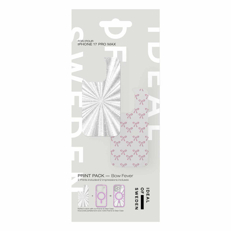 Ideal of Sweden Print Pack Bow fever for iPhone 17 Pro Max