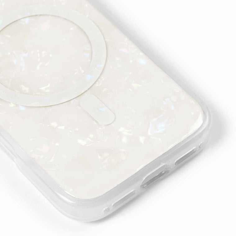 IDPLCMSI256110 Pearlised MagSafe Case iPhone 17 White